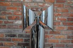 Vintage Italian Space Age Sculptural Chrome and Acrylic Floor Lamp - 3516745