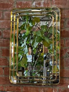 Vintage Italian Square Wall Mirror 1980s - 3111720