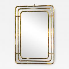 Vintage Italian Square Wall Mirror 1980s - 3115674