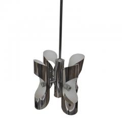 Vintage Italian Style Midcentury Chrome Chandelier - 2664491