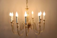 Vintage Italian Transparent Yellow Murano Glass Chandelier 1980s - 2232376