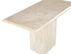 Vintage Italian Travertine Console Table 1970 s - 4220264