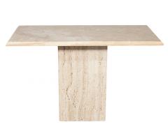 Vintage Italian Travertine Console Table 1970 s - 4220265