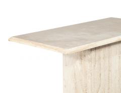 Vintage Italian Travertine Console Table 1970 s - 4220266