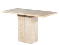 Vintage Italian Travertine Console Table 1970 s - 4220269