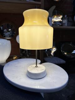 Vintage Italian Unique Marble and Glass Table Lamp 1980s - 3431070