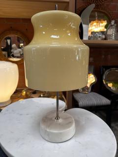 Vintage Italian Unique Marble and Glass Table Lamp 1980s - 3431075