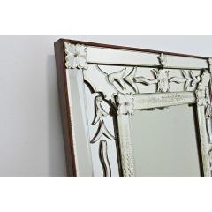 Vintage Italian Venetian Style Mirror in Wood Frame - 4589784