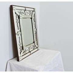 Vintage Italian Venetian Style Mirror in Wood Frame - 4589786