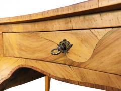 Vintage Italian Walnut Burl Louis XV Bombay Style Serpentine Writing Desk VGC - 3080513