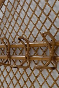 Vintage Italian manifacture bamboo and decorative wall hanging - 3685839