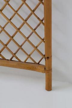 Vintage Italian manifacture bamboo and decorative wall hanging - 3685924