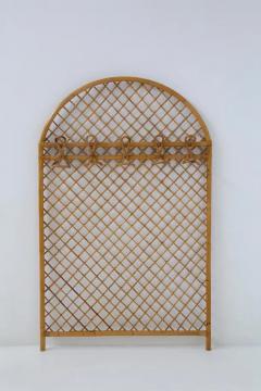Vintage Italian manifacture bamboo and decorative wall hanging - 3686007