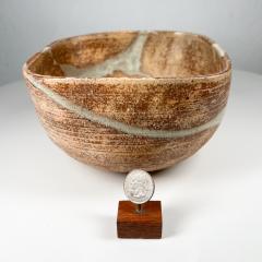 Vintage Japanese Artisan Modern Art Pottery Bowl signed - 3057600