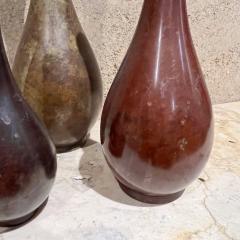 Vintage Japanese Bud Vases Patinated Brass Set of Three - 3705518