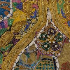 Vintage Kutch Embroidered Textile 83x103 India - 4232850