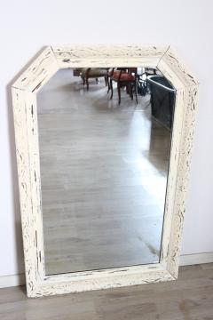 Vintage Lacquered Wood Wall Mirror - 2201757