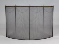 Vintage Large Brass and Wire Fire Screen - 4406663