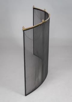 Vintage Large Brass and Wire Fire Screen - 4406664
