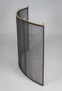 Vintage Large Brass and Wire Fire Screen - 4406665