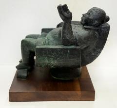 Vintage Large Bronze Female Sculpture Signed Foundry Mark Date Numbers Base - 4231861