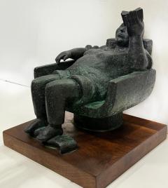 Vintage Large Bronze Female Sculpture Signed Foundry Mark Date Numbers Base - 4231862