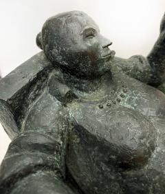 Vintage Large Bronze Female Sculpture Signed Foundry Mark Date Numbers Base - 4231870