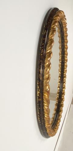 Vintage Large Oval Giltwood Mirror - 3163635