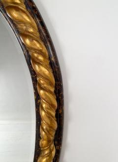 Vintage Large Oval Giltwood Mirror - 3163636