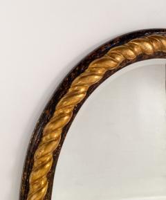 Vintage Large Oval Giltwood Mirror - 3163637
