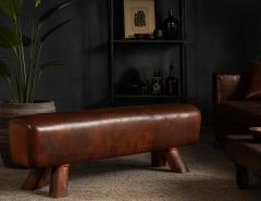 Vintage Leather Pommel Horse Circa 1950 s - 4410894