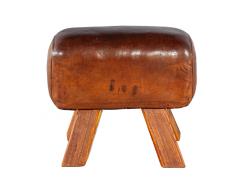 Vintage Leather Pommel Horse Stool Circa 1950 s - 4410898