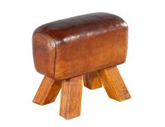 Vintage Leather Pommel Horse Stool Circa 1950 s - 4410901