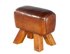 Vintage Leather Pommel Horse Stool Circa 1950 s - 4410903
