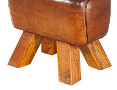 Vintage Leather Pommel Horse Stool Circa 1950 s - 4410904