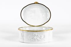 Vintage Limoges Porcelain Oval Box - 399827