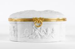 Vintage Limoges Porcelain Oval Box - 399828