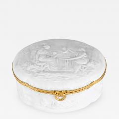 Vintage Limoges Porcelain Oval Box - 410523