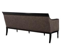 Vintage Louis XVI Style Sofa in Black Lacquer - 3103694