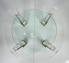 Vintage Lucite Brass Coffee Table - 3104379