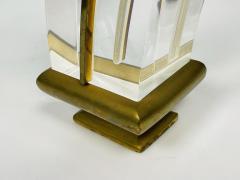 Vintage Lucite Brass Coffee Table - 3104380