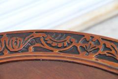 Vintage Mahogany Carved Pie Crust Accent Table - 3157487