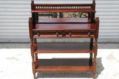 Vintage Mahogany Console Table Hall Table Cheveret Desk With Mirror - 4190390