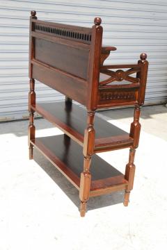Vintage Mahogany Console Table Hall Table Cheveret Desk With Mirror - 4190418