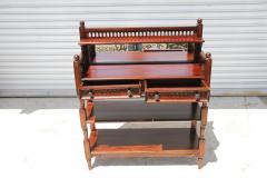 Vintage Mahogany Console Table Hall Table Cheveret Desk With Mirror - 4190438