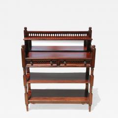 Vintage Mahogany Console Table Hall Table Cheveret Desk With Mirror - 4191865