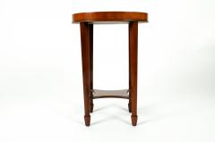 Vintage Mahogany Wood Oval Side Table - 554870
