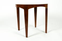 Vintage Mahogany Wood Round Side Table - 554899