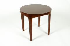 Vintage Mahogany Wood Round Side Table - 554903