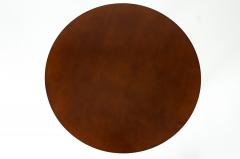 Vintage Mahogany Wood Round Side Table - 554904